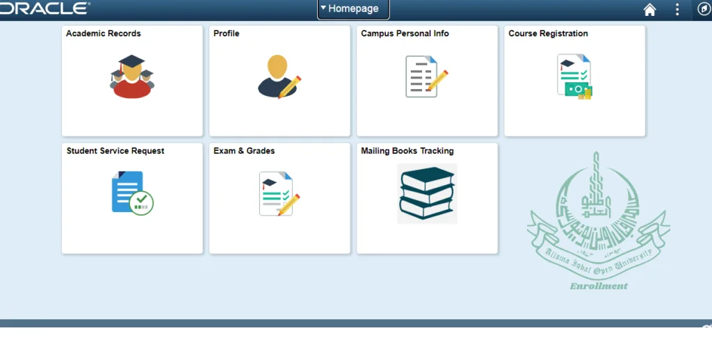 aiou enrollment student portal